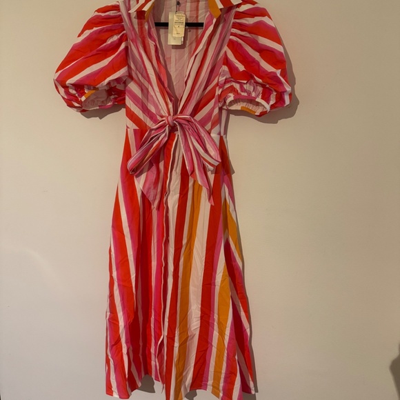 NWT SILVIA TCHERASSI Pavia Stripe Midi Dress - Picture 3 of 11